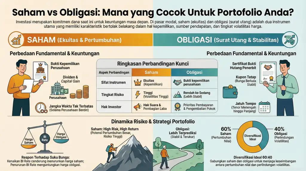 Pilih Tidur Nyenyak atau Cuan Cepat? Menakar Sisi Rill Saham dan Obligasi